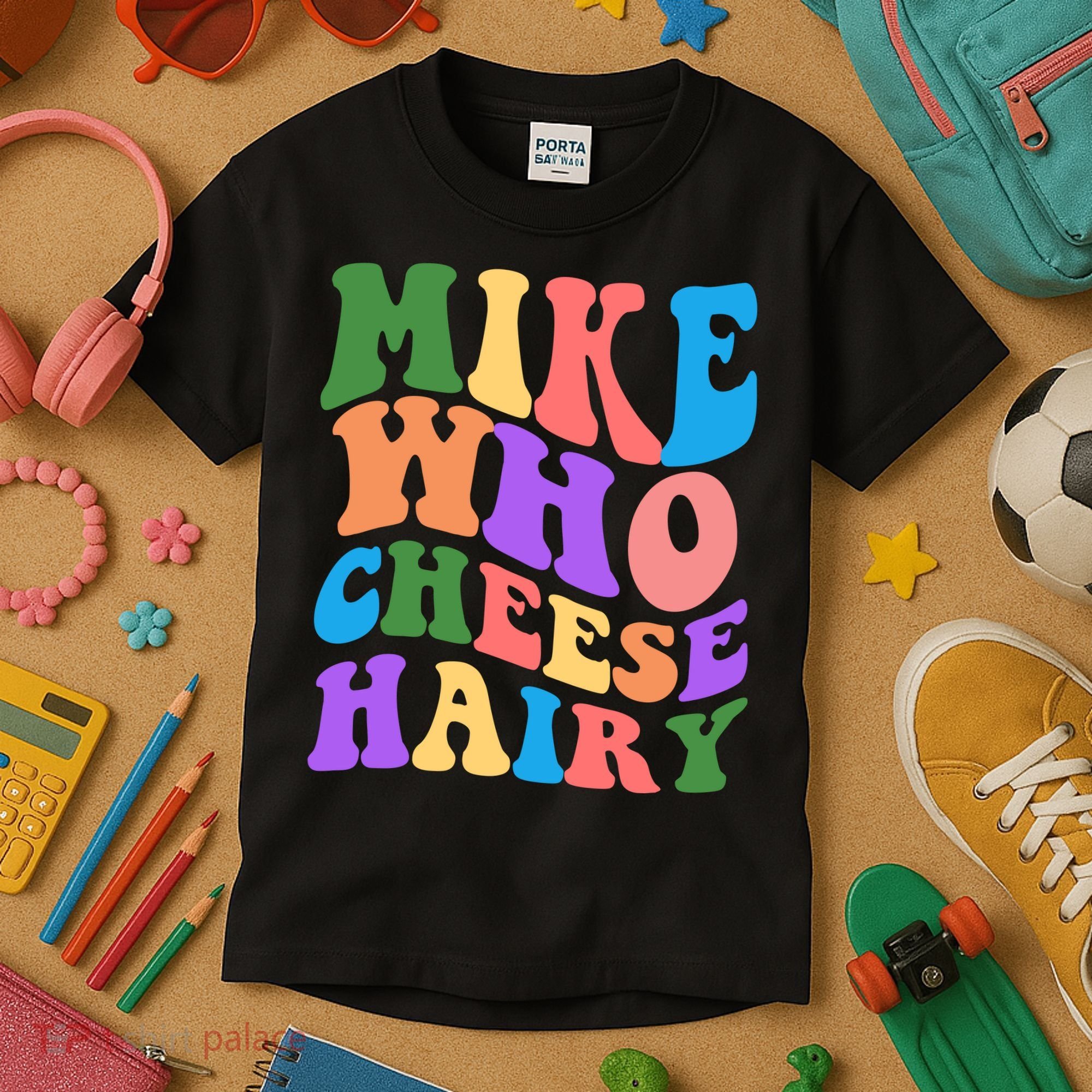 Retro Mike Who Cheese Hairy Kids T-Shirt