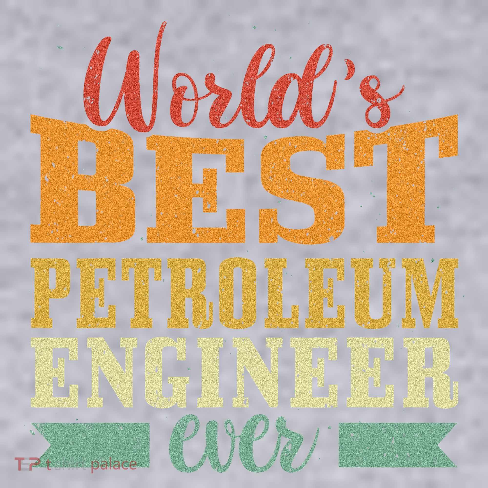 Retro Motif Worlds Best Petroleum Engineer Women's Racerback Cropped Tank