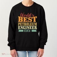 Retro Motif Worlds Best Petroleum Engineer Women's Sweatshirt thumb 0