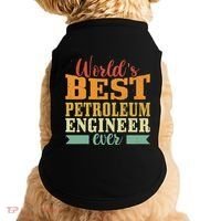 Retro Motif Worlds Best Petroleum Engineer Doggie Tank thumb 0