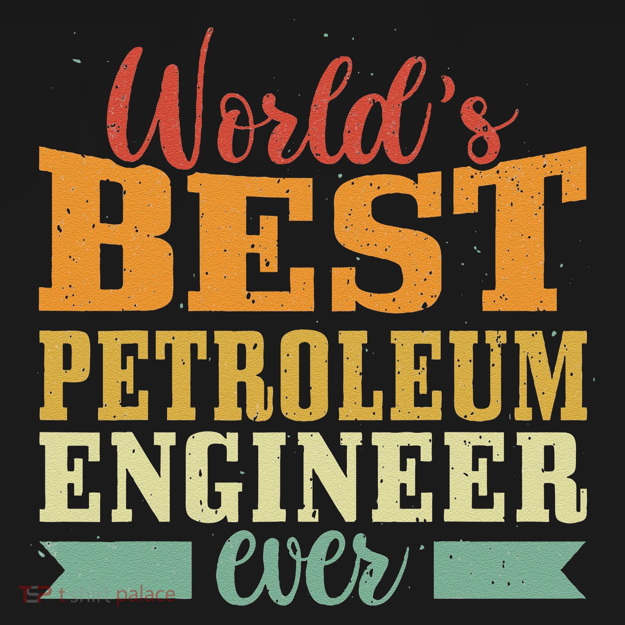 Retro Motif Worlds Best Petroleum Engineer Bucket Hat