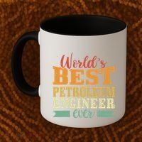 Retro Motif Worlds Best Petroleum Engineer Coffee Mug thumb 2