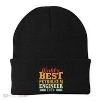 Retro Motif Worlds Best Petroleum Engineer Beanie thumb 0