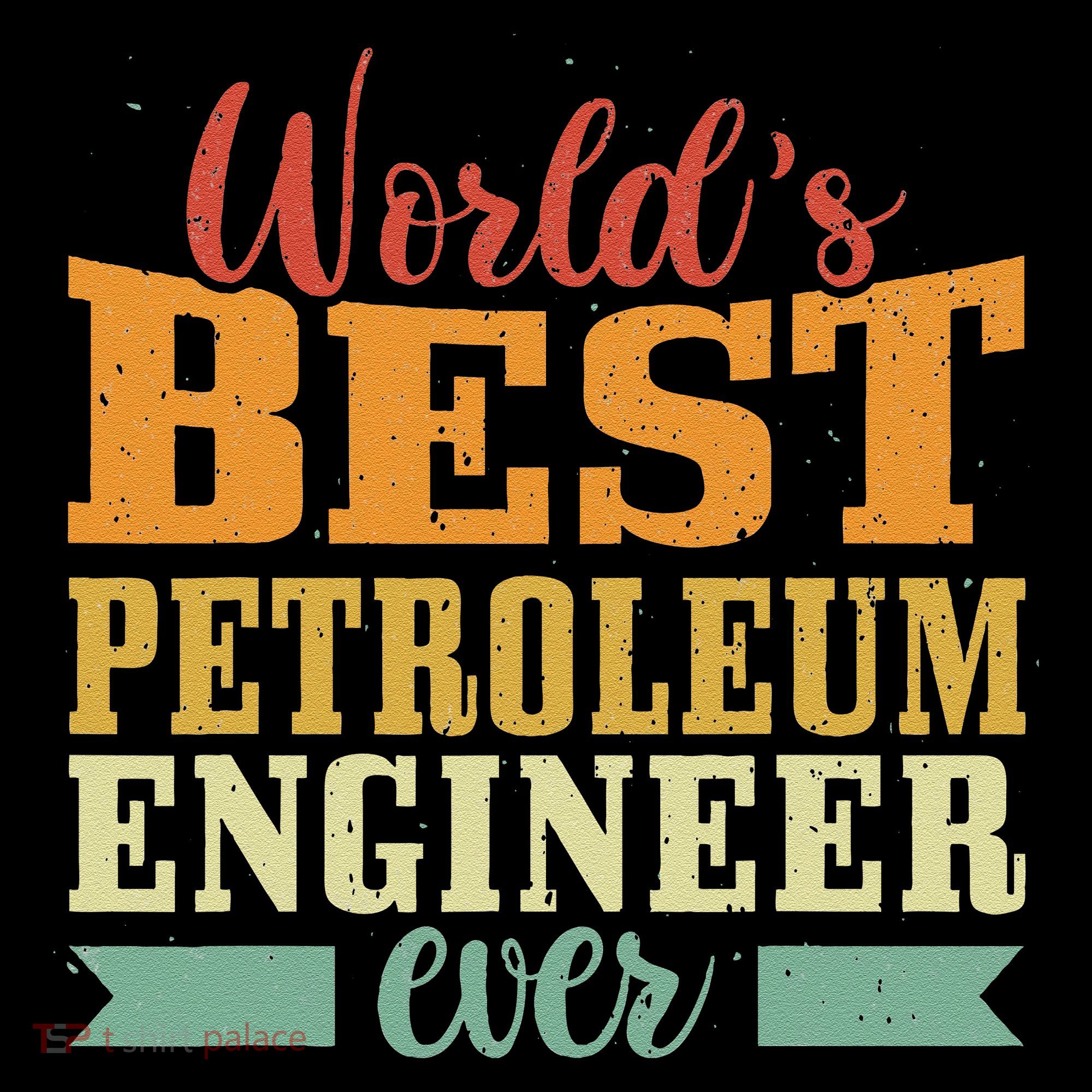 Retro Motif Worlds Best Petroleum Engineer Women's Hoodie