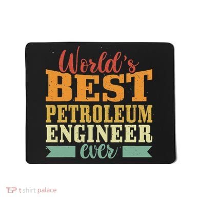 Retro Motif Worlds Best Petroleum Engineer Mousepad