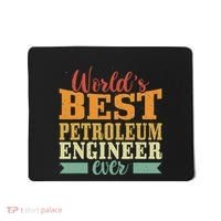 Retro Motif Worlds Best Petroleum Engineer Mousepad thumb 0
