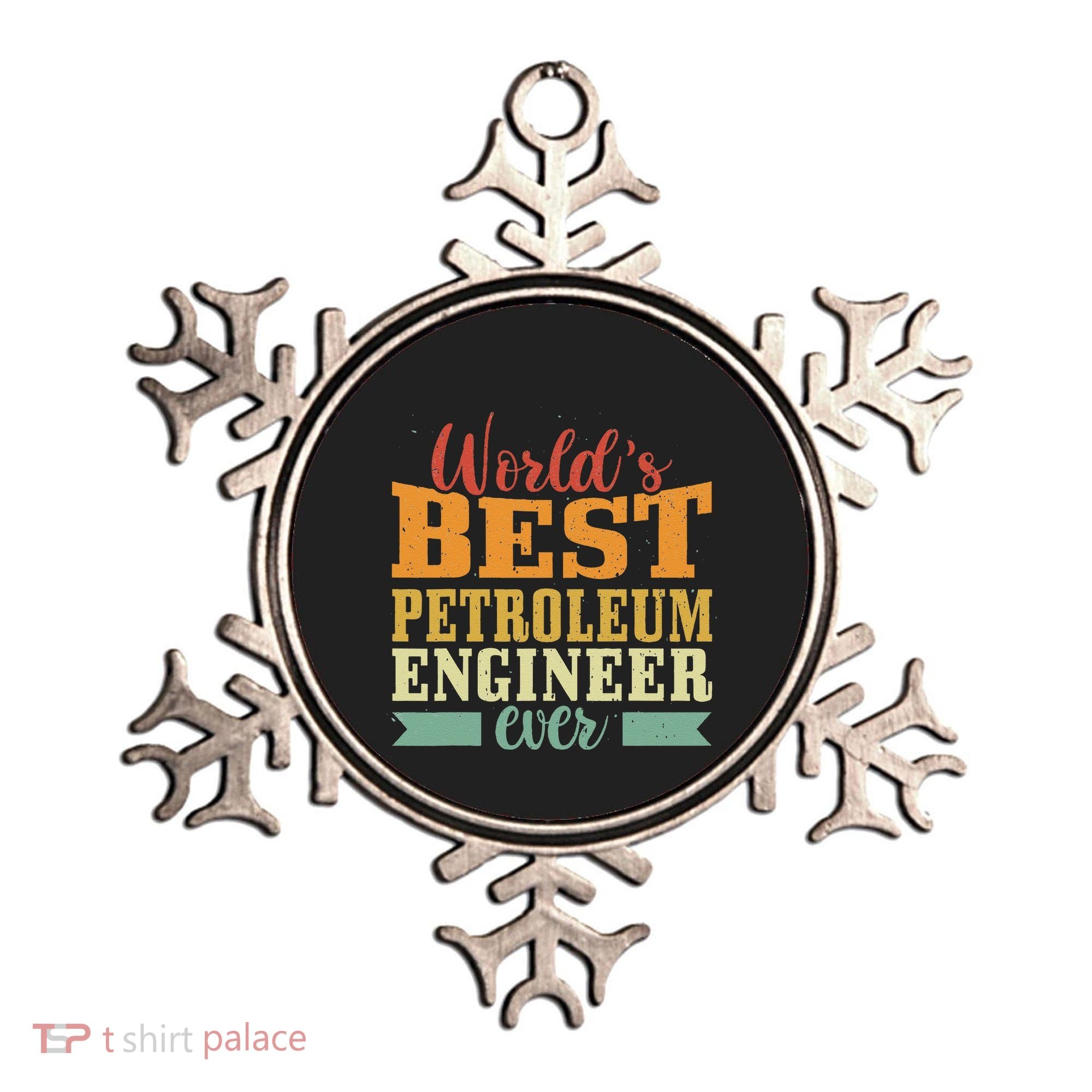 Retro Motif Worlds Best Petroleum Engineer Ornament