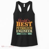 Retro Motif Worlds Best Petroleum Engineer Women's Tank Top thumb 0