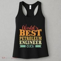 Retro Motif Worlds Best Petroleum Engineer Women's Tank Top thumb 3
