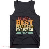 Retro Motif Worlds Best Petroleum Engineer Tank Top thumb 0
