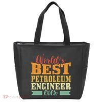 Retro Motif Worlds Best Petroleum Engineer Tote Bag thumb 0