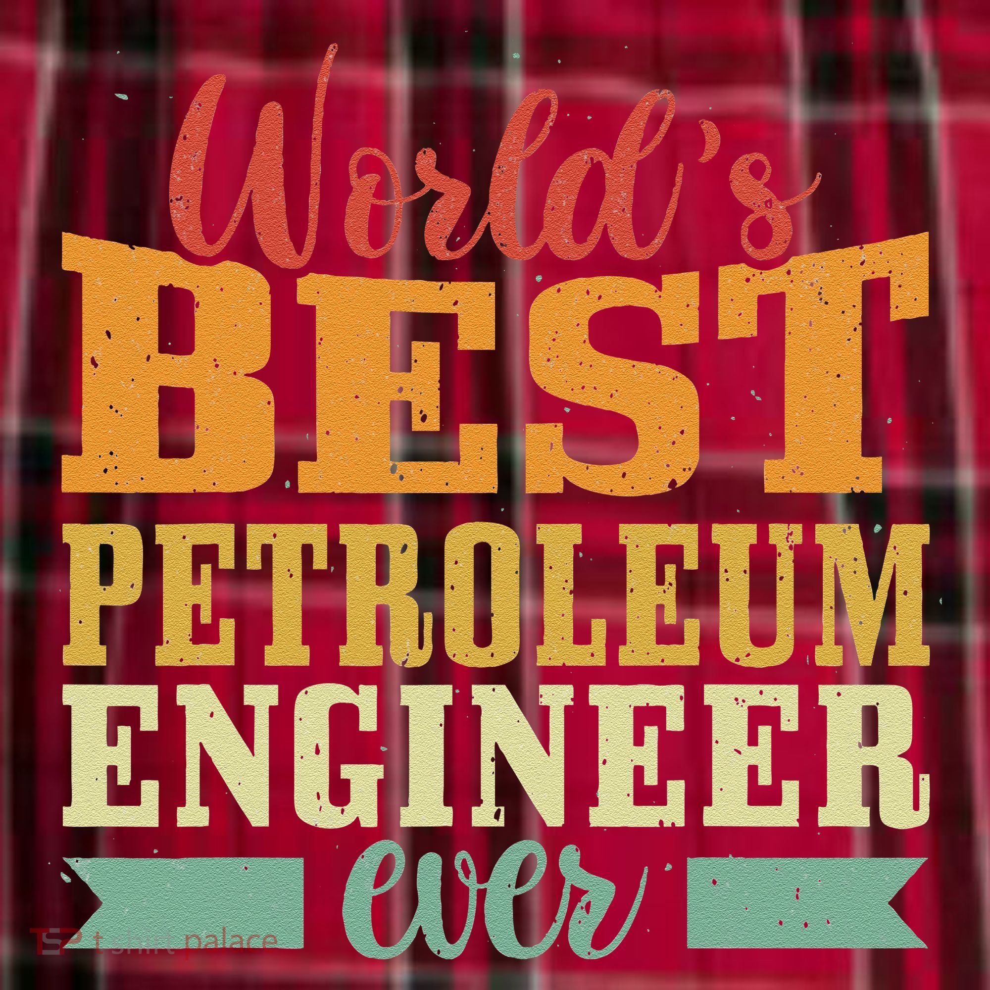 Retro Motif Worlds Best Petroleum Engineer Women's Flannel Plaid Pajama Pants