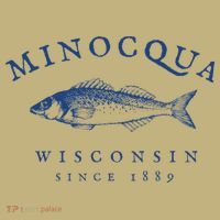 Retro Minocqua Wisconsin Fishing Polo thumb 2