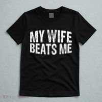Retro My Wife Beats Me Husband Vintage Funny T-Shirt thumb 5