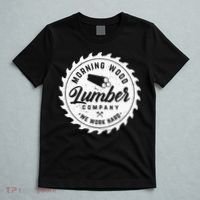 Retro Morning Wood Lumber Company Camping Woodman T-Shirt thumb 5