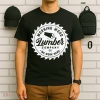 Retro Morning Wood Lumber Company Camping Woodman T-Shirt thumb 6