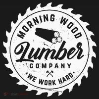 Retro Morning Wood Lumber Company Camping Woodman T-Shirt thumb 7