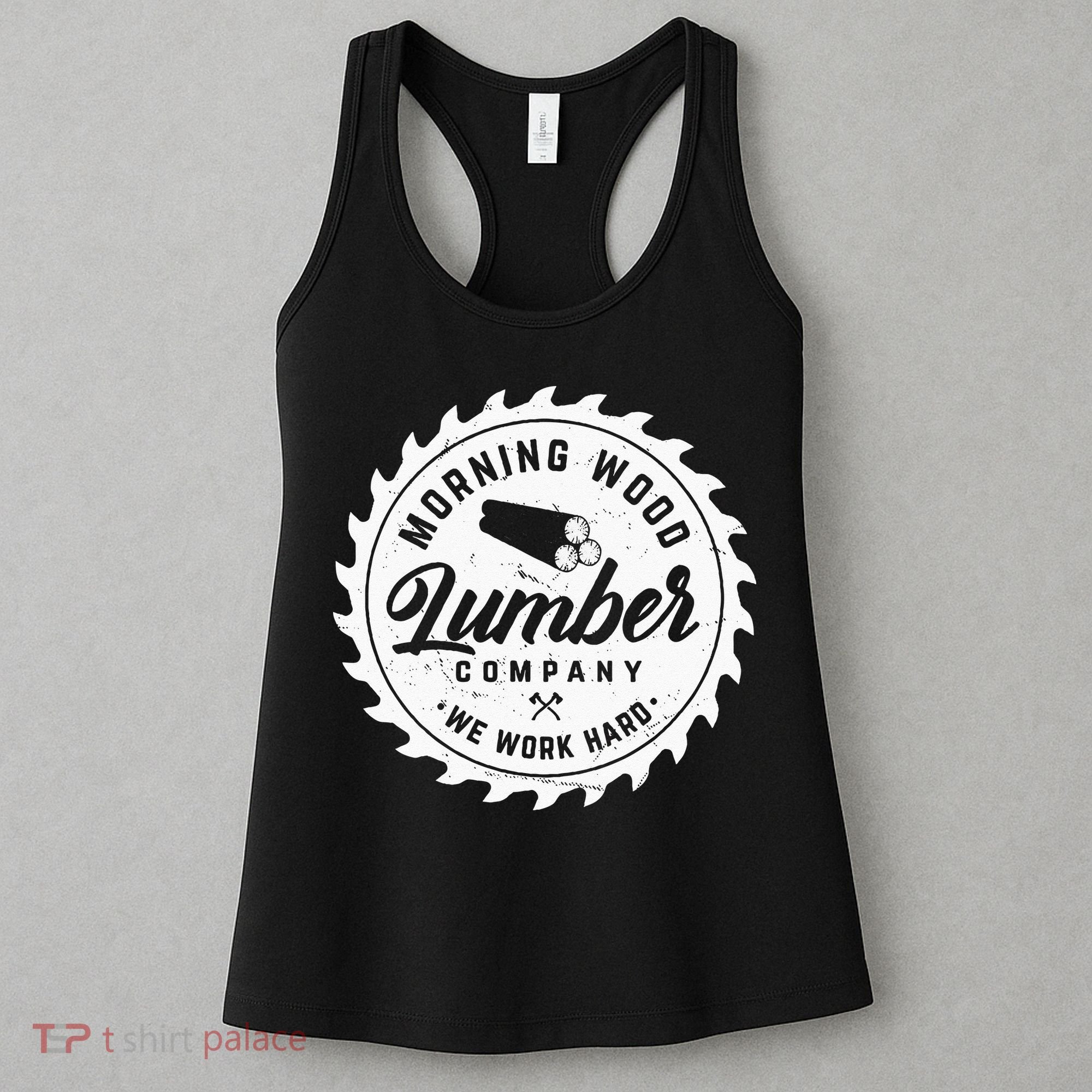 Retro Morning Wood Lumber Company Camping Woodman Women's Tank Top
