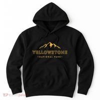 Retro Mountain Yellowstone National Park Hiking Souvenir Hoodie thumb 0