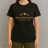 Retro Mountain Yellowstone National Park Hiking Souvenir T-Shirt thumb 4
