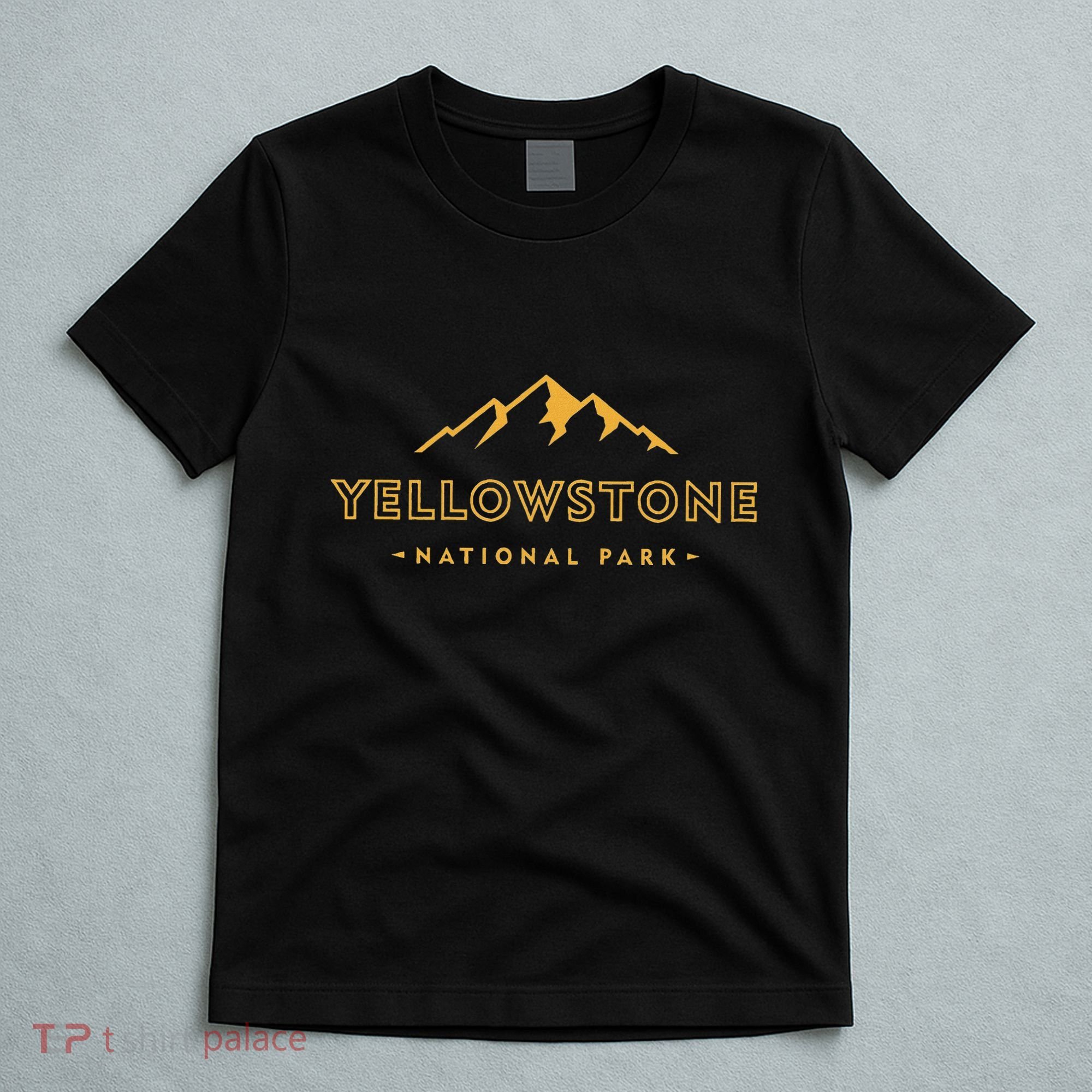 Retro Mountain Yellowstone National Park Hiking Souvenir T-Shirt