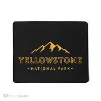 Retro Mountain Yellowstone National Park Hiking Souvenir Mousepad thumb 0