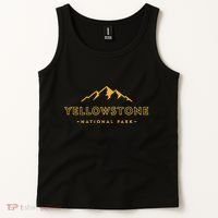 Retro Mountain Yellowstone National Park Hiking Souvenir Tank Top thumb 2