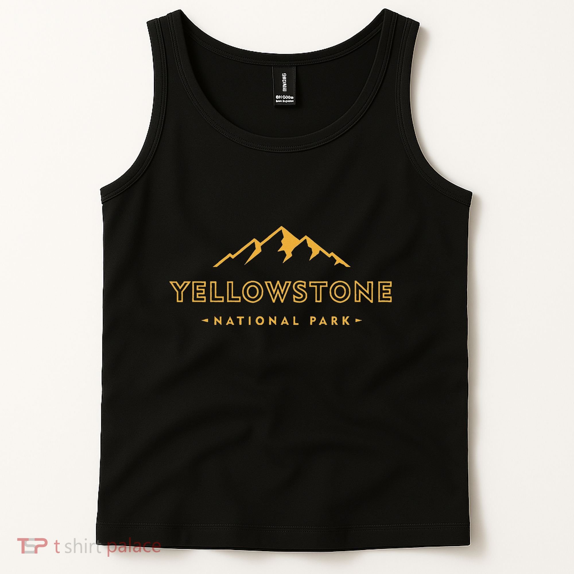 Retro Mountain Yellowstone National Park Hiking Souvenir Tank Top