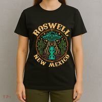 Roswell Nm 1947 Funny Roswell Aviation Gifts New Mexico 51 T-Shirt thumb 4