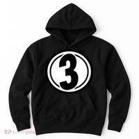Racing Number 3 Hoodie thumb 0