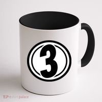 Racing Number 3 Coffee Mug thumb 1