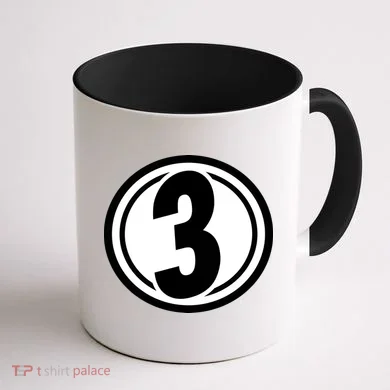 Racing Number 3 Coffee Mug back