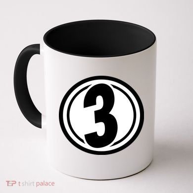 Racing Number 3 Coffee Mug