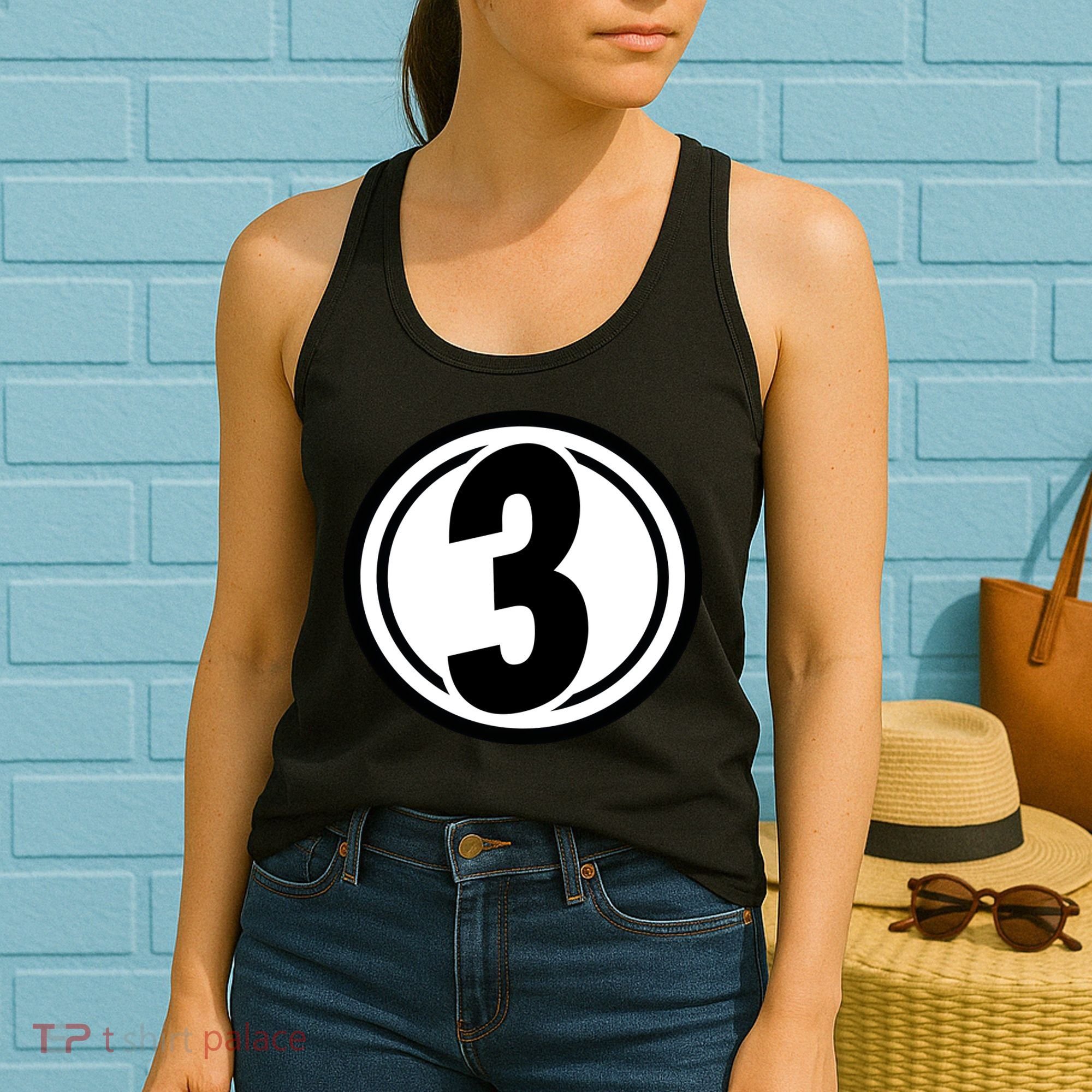 Racing Number 3 Women's Tank Top