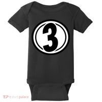 Racing Number 3 Baby Bodysuit thumb 0
