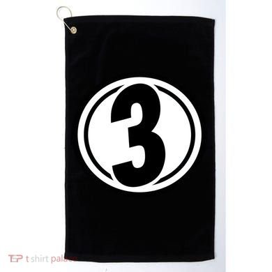Racing Number 3 Golf Towel
