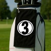Racing Number 3 Golf Towel thumb 2