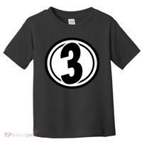 Racing Number 3 Toddler T-Shirt thumb 0