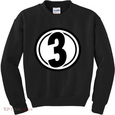 Racing Number 3 Kids Sweatshirt
