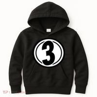Racing Number 3 Kids Hoodie thumb 0