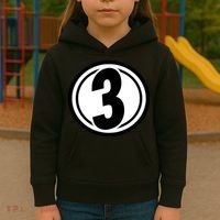 Racing Number 3 Kids Hoodie thumb 3