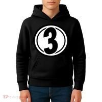 Racing Number 3 Kids Hoodie thumb 4