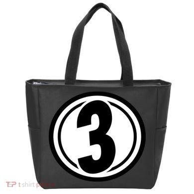 Racing Number 3 Tote Bag