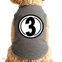 Racing Number 3 Doggie Tank thumb 0