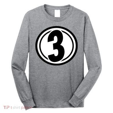 Racing Number 3 Long Sleeve Shirt