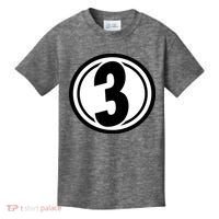 Racing Number 3 Kids T-Shirt thumb 0