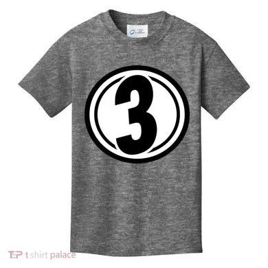 Racing Number 3 Kids T-Shirt