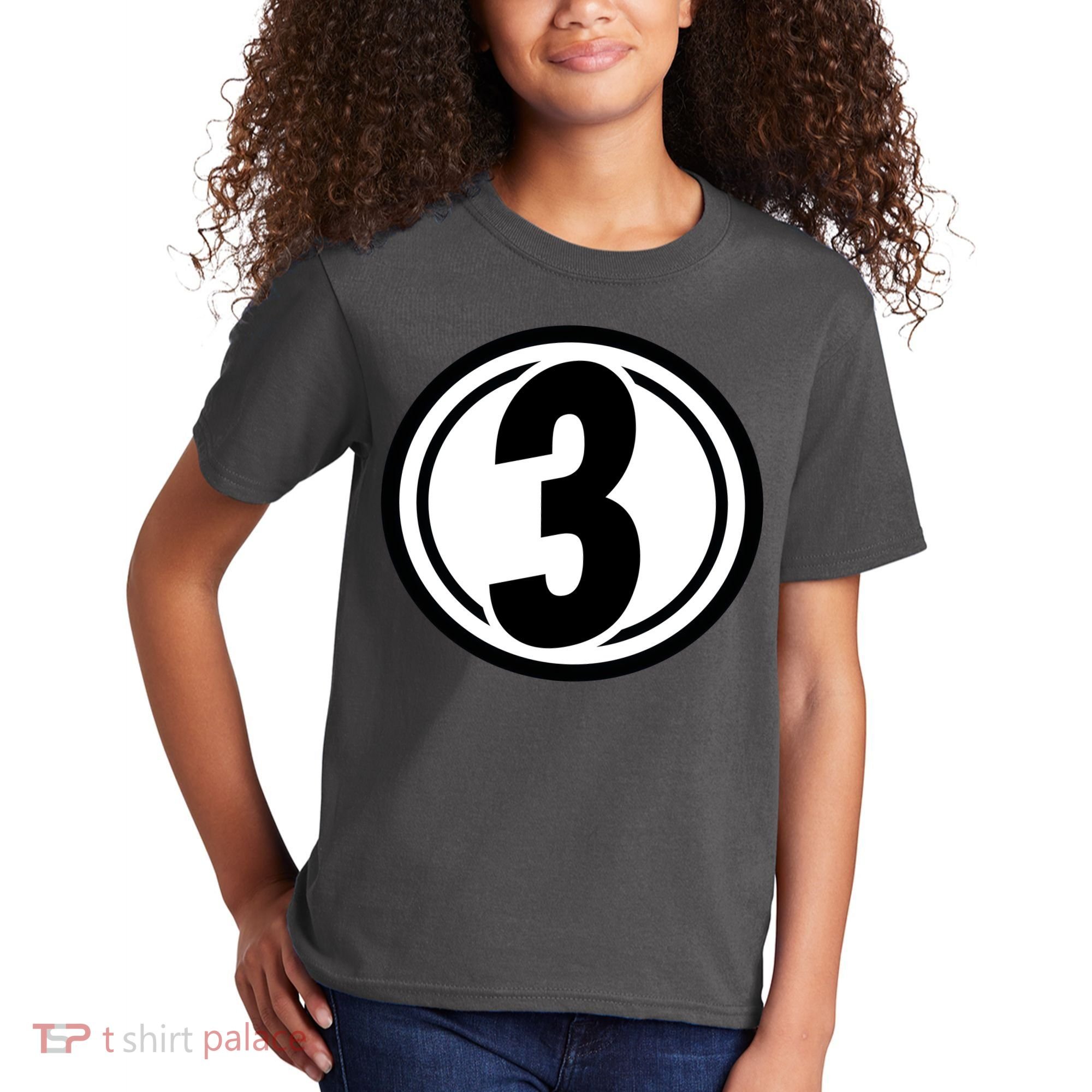 Racing Number 3 Kids T-Shirt