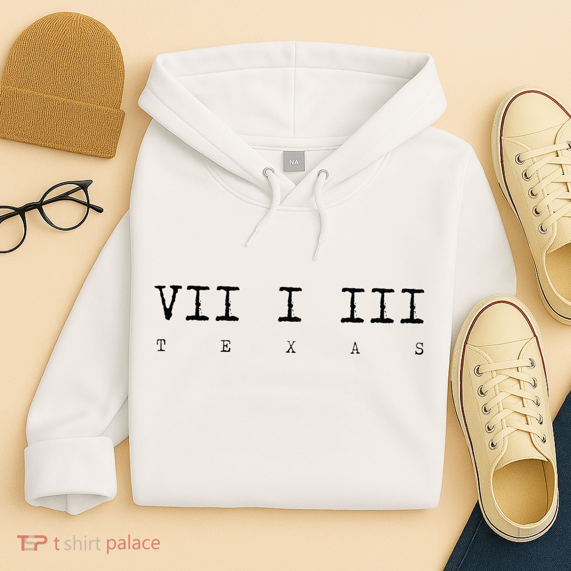 Roman Numeral Area Code 713 Texas Gift Hoodie