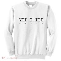 Roman Numeral Area Code 713 Texas Gift Sweatshirt thumb 0